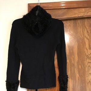 Black sweater., stretchy knit